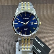 [Original] Citizen BI5006-81L Blue Analog Men TwoTone Gold Stainless Steel Date Watch