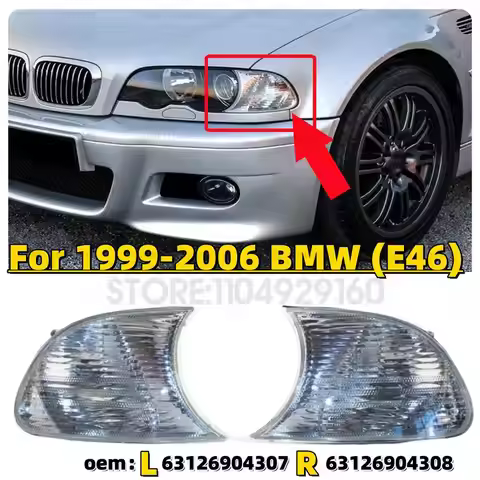 For 1999-2006 BMW 323Ci 325Ci 328Ci 330Ci (E46) Turn Marker Signal Blinker Corner Parking Light Lamp