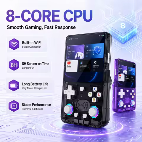 4.2" IPS Screen Retro Gaming Console X36 Ultra Android 10 Dual System 20000+ Games WiFi Multiplayer 