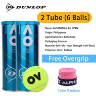 [xzqjw] DUNLOP AO Australian Open Tennis Ball Tube Irish Wool Professional Competition Training Pres