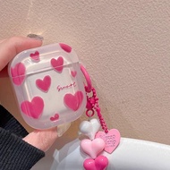 Pink Full Screen Love Applicable Airpods/Generation Earphone Case pro Protective Case Earphone Case 
