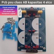 Pcb psu class AB 4 elco cocok elco diameter 4cm double layer