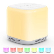 White Noise Sound Machine Baby for Sleeping with Night Light – 34 Soothing Sounds, Rechargeable Whit