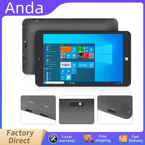 T10 8-Inch Portable Windows 10 Tablet DR145 64-bit Z8300 2GB+32GB Quad Core For Office High Performa