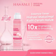 HANASUI GLOW EXPERT ESSENCE 10X BRIGHTENING & SMOOTHING / TONER WAJAH HANASUI 105ML BPOM