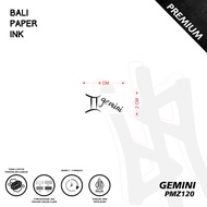 Bali Paper Ink PMZ120 Gemini Fruit Ink Tattoo Temporary Premium Temporary Tattoo Mini Tattoo - Arm T