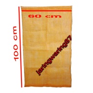 60 x 100 vegetable sacks, waring sacks, sacks Kentang, corn sacks, longan sacks 15 sheets Gardening 
