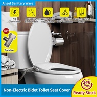 Non-Electric Bidet Toilet Seat Cover Bidet Attachment Adjustable Water Pressure Dual Nozzle Bidet Cold Water Toilet Seat Attachment