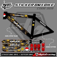 FREESTYLE CARTOON BMX BIKE STRIPING STICKERS CODE 009 CUSTOM BIKE BMX FREESTYLE NEW BIKE Design