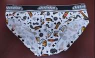 Aussiebum Clubhouse 男生白色印花三角內褲，尺寸M