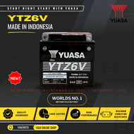 Yuasa YTZ6V (GTZ7S, YTX5L-BS, MF5L-B, MBTZ7S) Motorcycle Battery (INDONESIA) best for Honda Click125