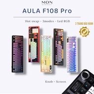 [ AFTER DELIVERY CNY ]Aula F108/F108Pro 3 Modes Mechanical Keyboard | Downward Circuit | Led RGB | K