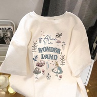 Alice in wonderland women's oversized t-shirt//distro t-shirt//good quality