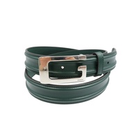 全新未使用 Gucci G 扣 709950 95碼 皮革綠色腰帶 0368 [二手] GUCCI
