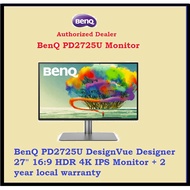 BenQ PD2725U DesignVue Designer 27" 16:9 HDR 4K IPS Monitor + 2 year local warranty