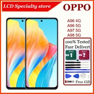 Original For OPPO A96 4G / A96 5G / A97 5G / A98 5G LCD Display Touch Screen With Frame Replacement