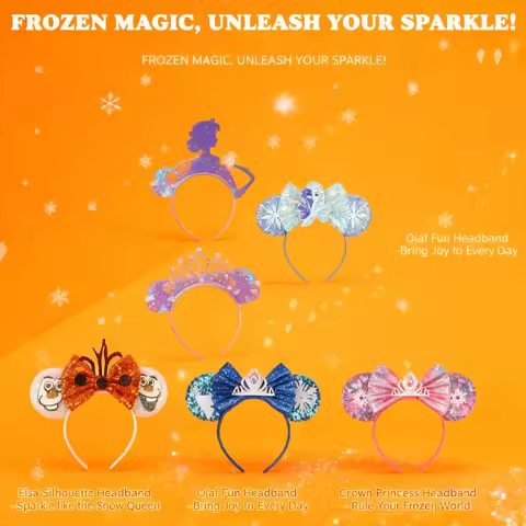 Frozen Elsa Olaf Snowman Headband Cartoon Cosplay Hair Accessories for Kids Girls Women Cute Hairwea