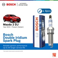 Bosch Double Iridium Spark Plug for Mazda 2 Sedan DJ 3rd Gen (4 Pcs/Set) VR7NII33X