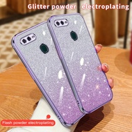 Casing Deluxe Plating Glitter Soft Phone Case Compatible with OPPO A15 A15S A16 A12 A12E A5S A3S A7 
