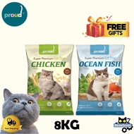 Proud  Super Premium Cat Food Makanan Kucing 8kg(Chicken/Ocean Fish) proud / PROUD