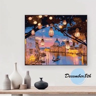 Coloring by numbers Digital oil painting READY FRAME December8th Collection of Buddhist anime landsc