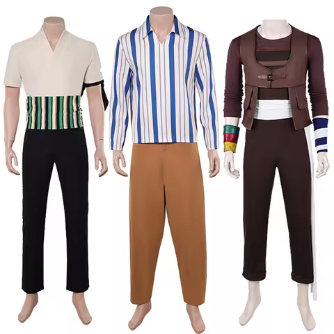Roronoa Zoro Cosplay Usopp Costume Adult Men Boys Anime Pirate Zoro Roleplay Outfit T Shirt Pants Ha