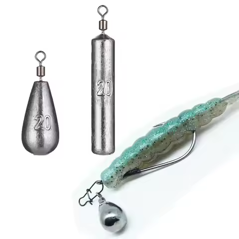 5PCS Fishing Weight 3.5g 5g 7g 10g 14g 20g Tube Bullet Quick Rod Jig Head Casting Metal Tackle Swive