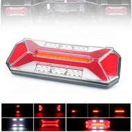 New

 Slim LED Tail Light Dynamic Brake Stop Turn Signal Rear Fog Lamp For Lorry Bus Trailer Truck R