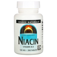 Source Naturals, Niacin, 100 mg, 250 Tablets