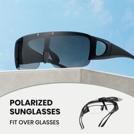 Cyxus Polarized Wraparound Sunglasses Fit Over Women Men Anti Glare Cycling Driving 1115
