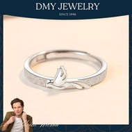 DMY Jewelry Cincin Couple 1 Set/Silver 925 Original/Happy Lovers Couple Rings/Cincin Lelaki Islam/Ci