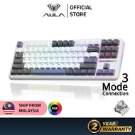 AULA F87 Mechanical Keyboard RGB 87Keys Customized Gateway Structure Hot-Swappable Keyboard Plug
