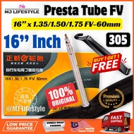 CST 305 Tube 16 x 1.35 1.50 1.75 Presta Tube FV 60mm Bicycle Tube Folding Bike Tiub Basikal Lipat