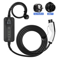 3.5KW 7KW 10KW Electric Car Charger GBT New Energy Car Charger 8A-16A Adjustable Current Screen Disp