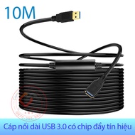USB 3.0 Male-Female cable with 10M 5Gbps amplifier chip IC for keys, webcam mice, industrial cameras