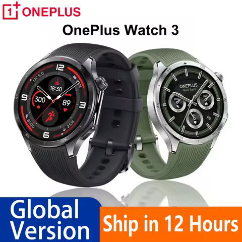 Global Version OnePlus Watch 3 Smart Watch 1.5 inch AMOLED 32GB Memory Snapdragon W5 Wear OS by Goog