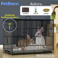 PetStern 🐇🐹กรงกระต่าย กรงกระต่ายใหญ่ 58*40*45cm พื้นที่ขนาดใหญ่ กรงเม่น กรงสัตว์เลี้ยง เพิ่มความหนาแข็งแรงกว่า กรงกระต่ายถูกๆ