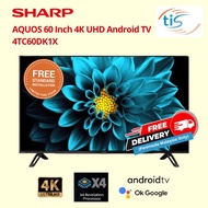 SHP-4TC60DK1X | Sharp 60 Inch AQUOS 4K UHD Android TV