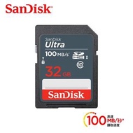 SanDisk晟碟 Ultra SD 32G C10記憶卡100Mb/s SDSDUNR-032G-GN3IN