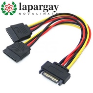 LAPARGAY Hard Disk Power Male to Female 15Pin 20CM Power Extension Cable PSU Extension Cable PSU Cab