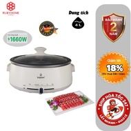 Kalpen 4L P11 mini electric hot pot, multi-function electric hot pot, mini hot pot, electric hot pot