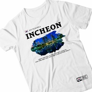 South Korea Incheon Premium Quality Souvenir T-shirts, South Korea Incheon City Clothes, Men's Holid