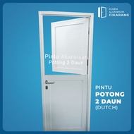 Pintu Aluminium Potong 2 Daun Dutch