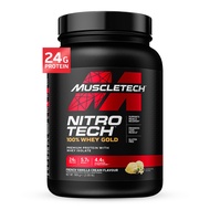 Whey Protein Powder (French Vanilla Cream, 2LB) - Nitro-Tech Whey Protein Isolate Smoothie Mix for L