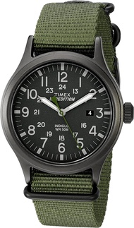 Timex Mens Expedition Scout 40 Watch Green Slip-Thru