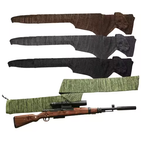 Airsoft Gun Sock Rifle Knit Polyester Rifle Gun Protector Cover Bag Moistureproof Storage Sleeve Rif