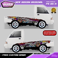 PK 05 - STIKER DECAL MOBIL GRANMAX PICKUP TRITON L300 STRADA DMAX FUTURA HILUX GRATIS CUSTOM NAMA