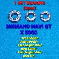 1 SET BEARING SHIMANO NAVI GT X 5000