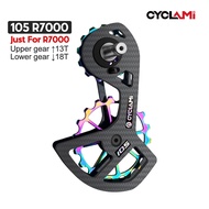 CYCLAMI UT Bike Ceramic Bearing Carbon Fiber Jockey Pulley Wheel Set Rear Derailleurs Guide For 105 