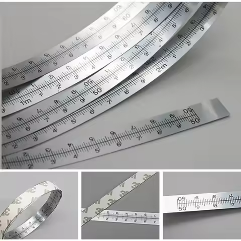 Bidirectional Miter Track Tape Measure Self Adhesive Steel Ruler Metric Measuring Tape for T-track T